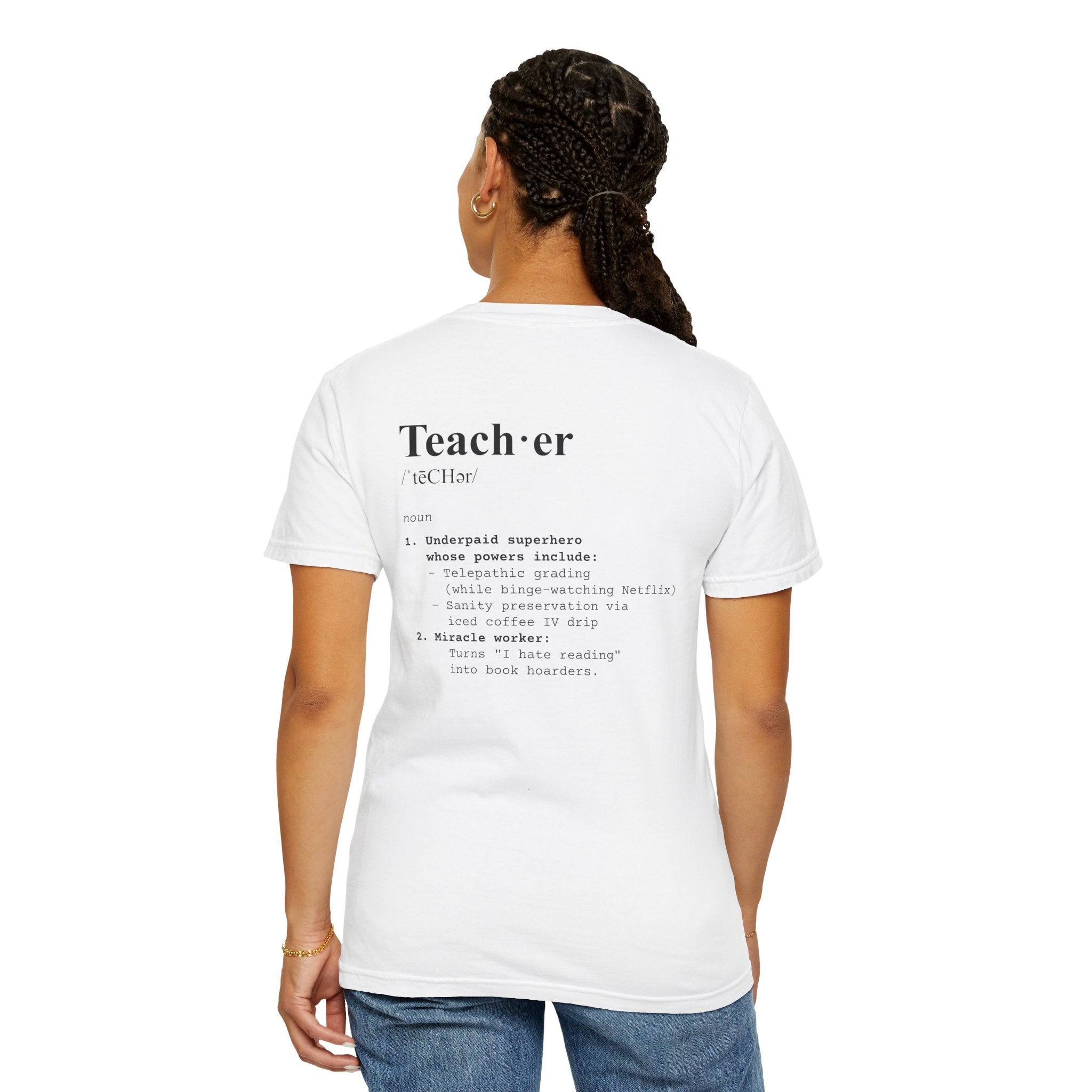 Teacher Definition T-Shirt (V1 - Back Print) - T-Shirt