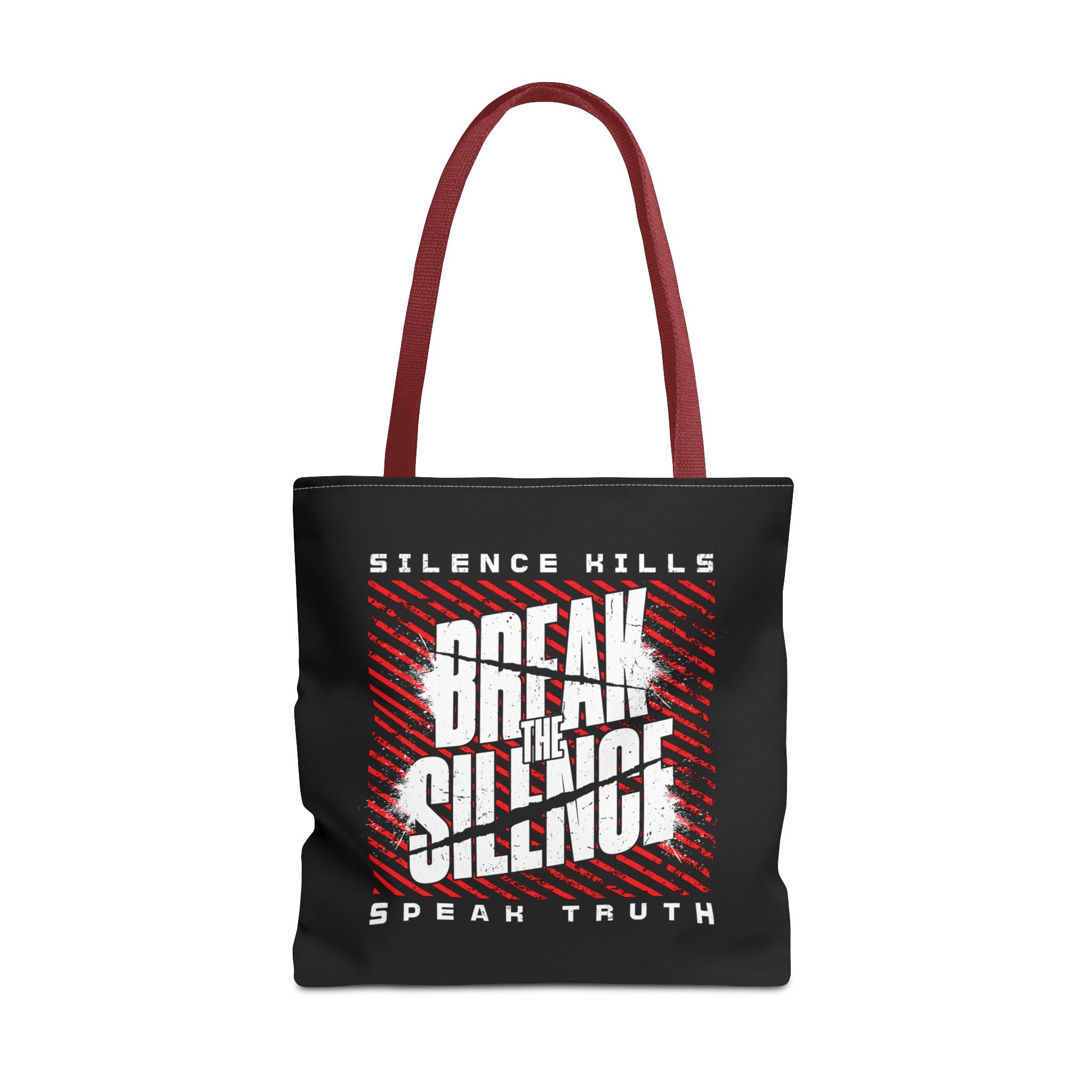Break the Silence Tote Bag - 18’’ × / Red - Bags