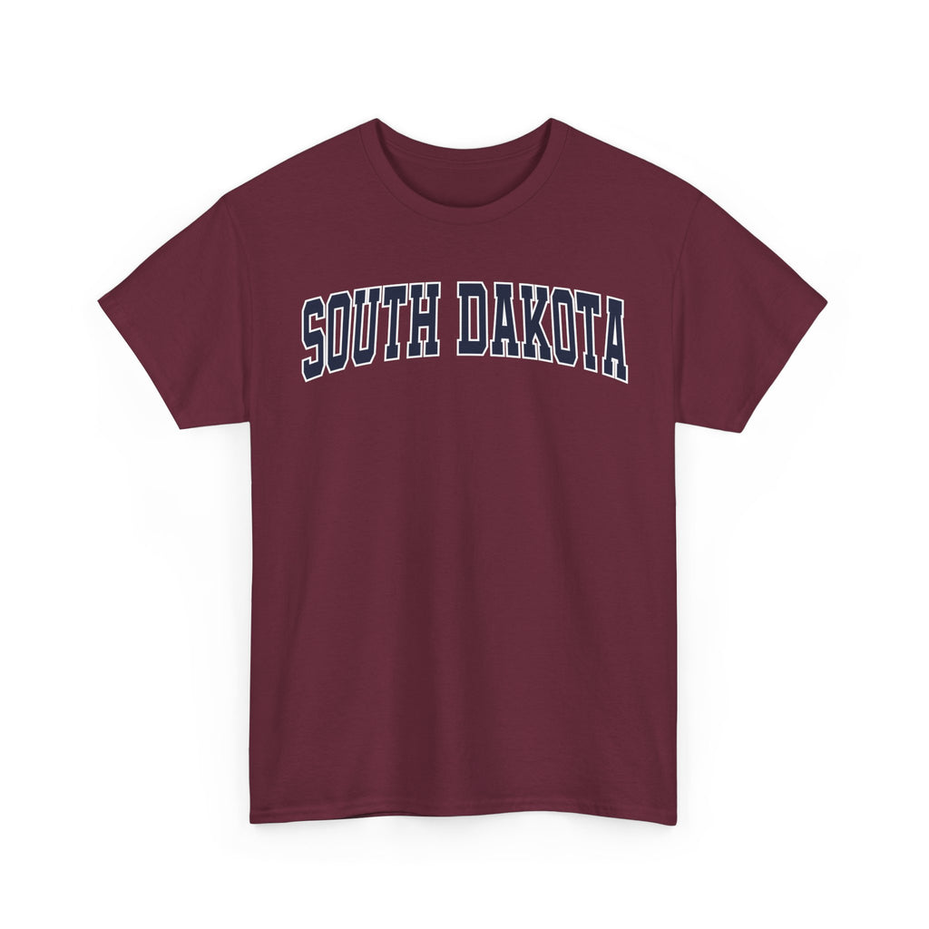 South Dakota Vintage Varsity Unisex T-shirt - Maroon / S - T-Shirt