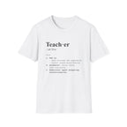 Teacher Definition T-Shirt (V5) - White / S - T-Shirt
