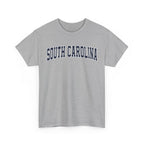 Gray t-shirt with 'SOUTH CAROLINA' text on a white background