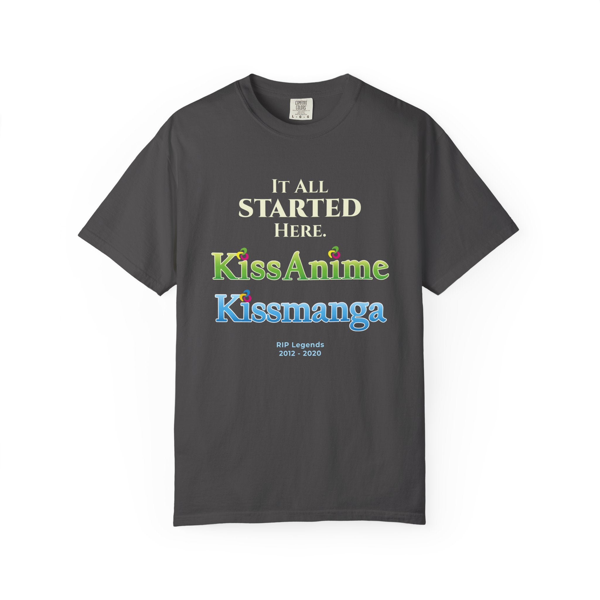 OG Anime Sites T-Shirt - KissAnime Kissmanga Tribute & Throwback Tee