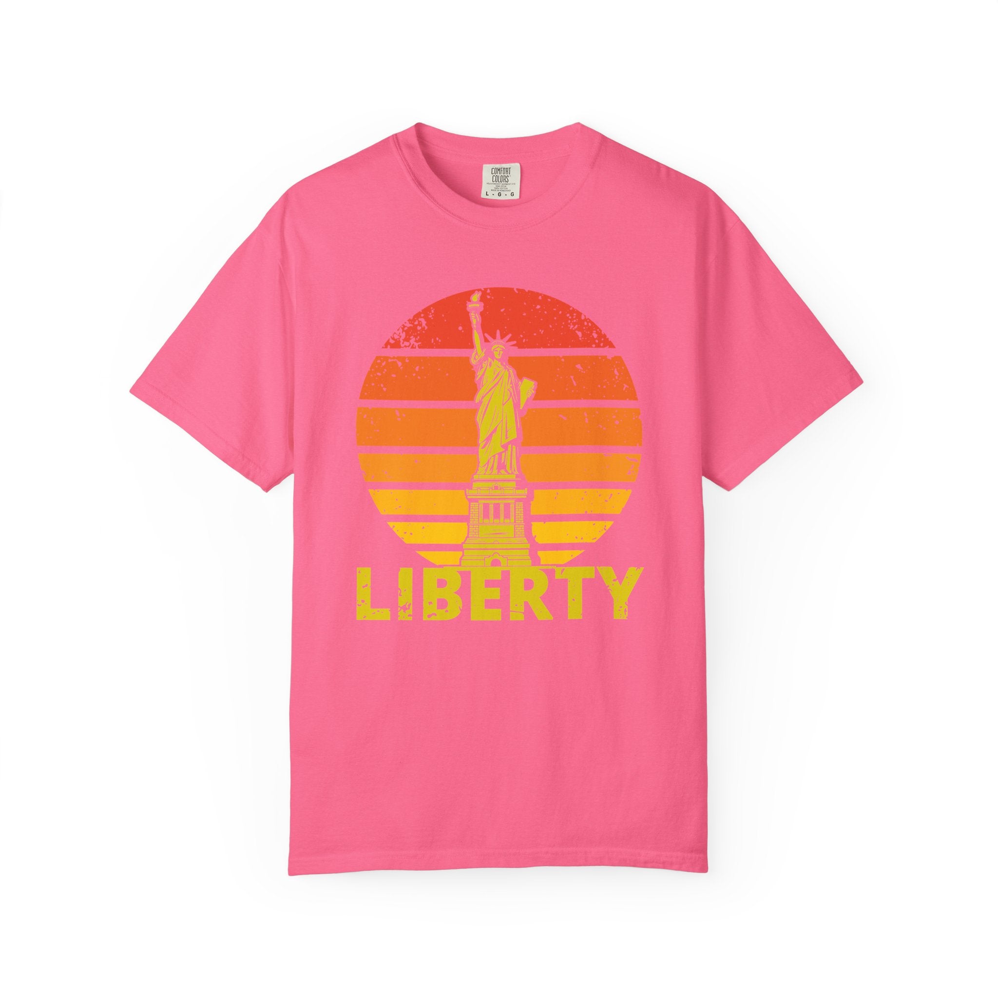 Liberty Statue Vintage T-Shirt - Crunchberry / S