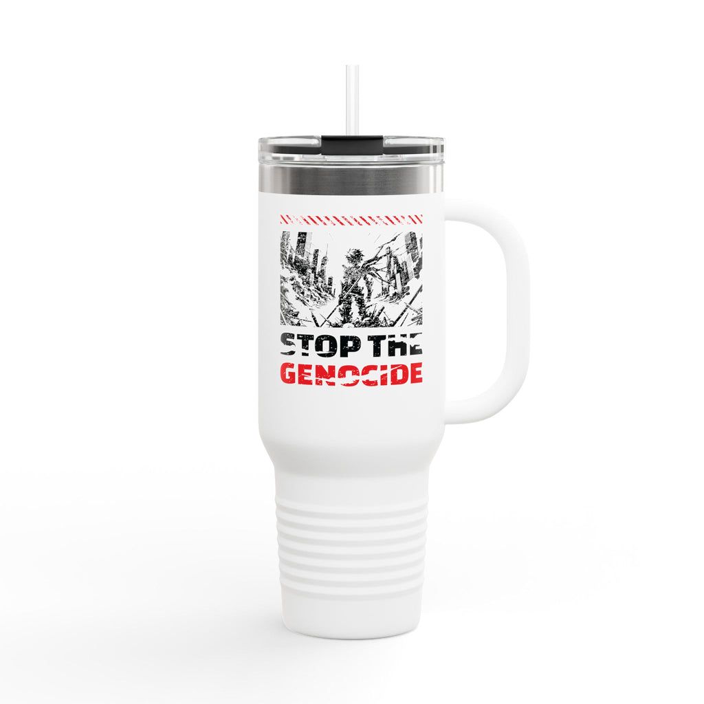 Stop the Genocide Insulated Travel Mug