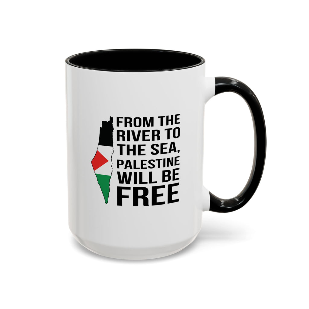 Palestinian Spirit Accent Coffee Mug - 15oz / Black