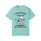 Coffee Skeleton Shirt | Humorous Caffeine Addict Tee - Chalky Mint / S - T-Shirt