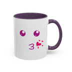 Cute Kiss Smiley Face Mug | XOXO Coffee Cup