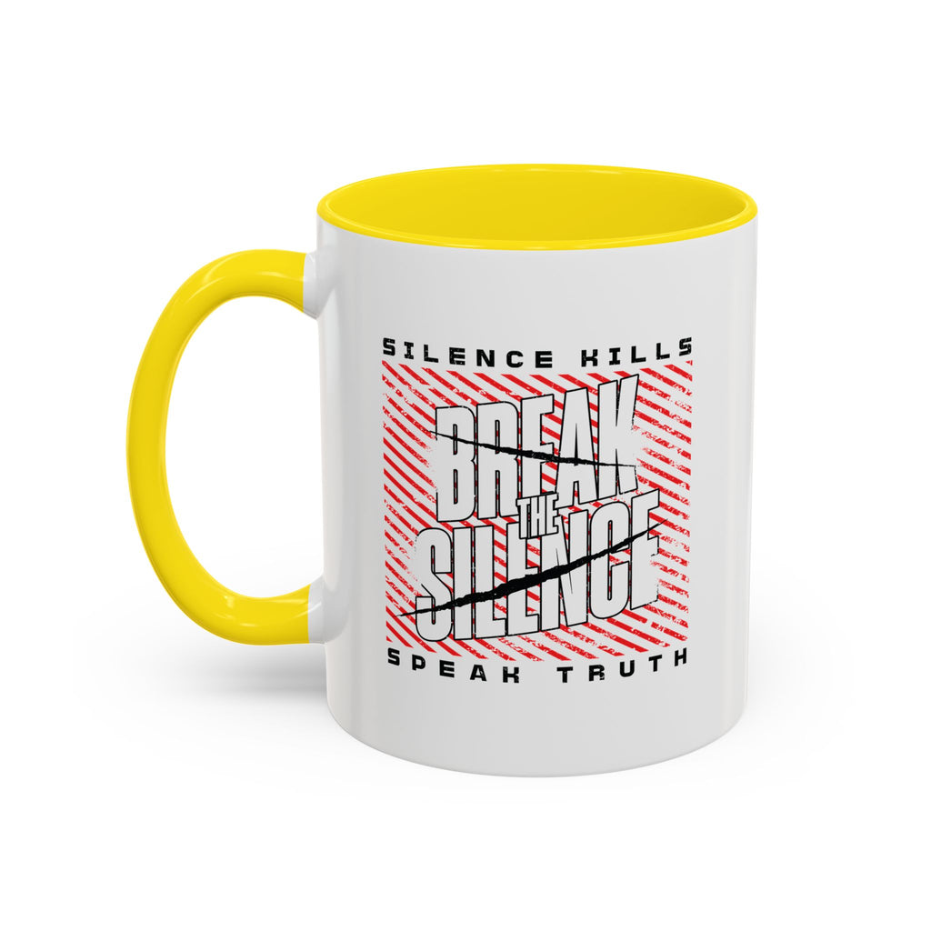 Break the Silence Accent Coffee Mug - 11oz / Yellow