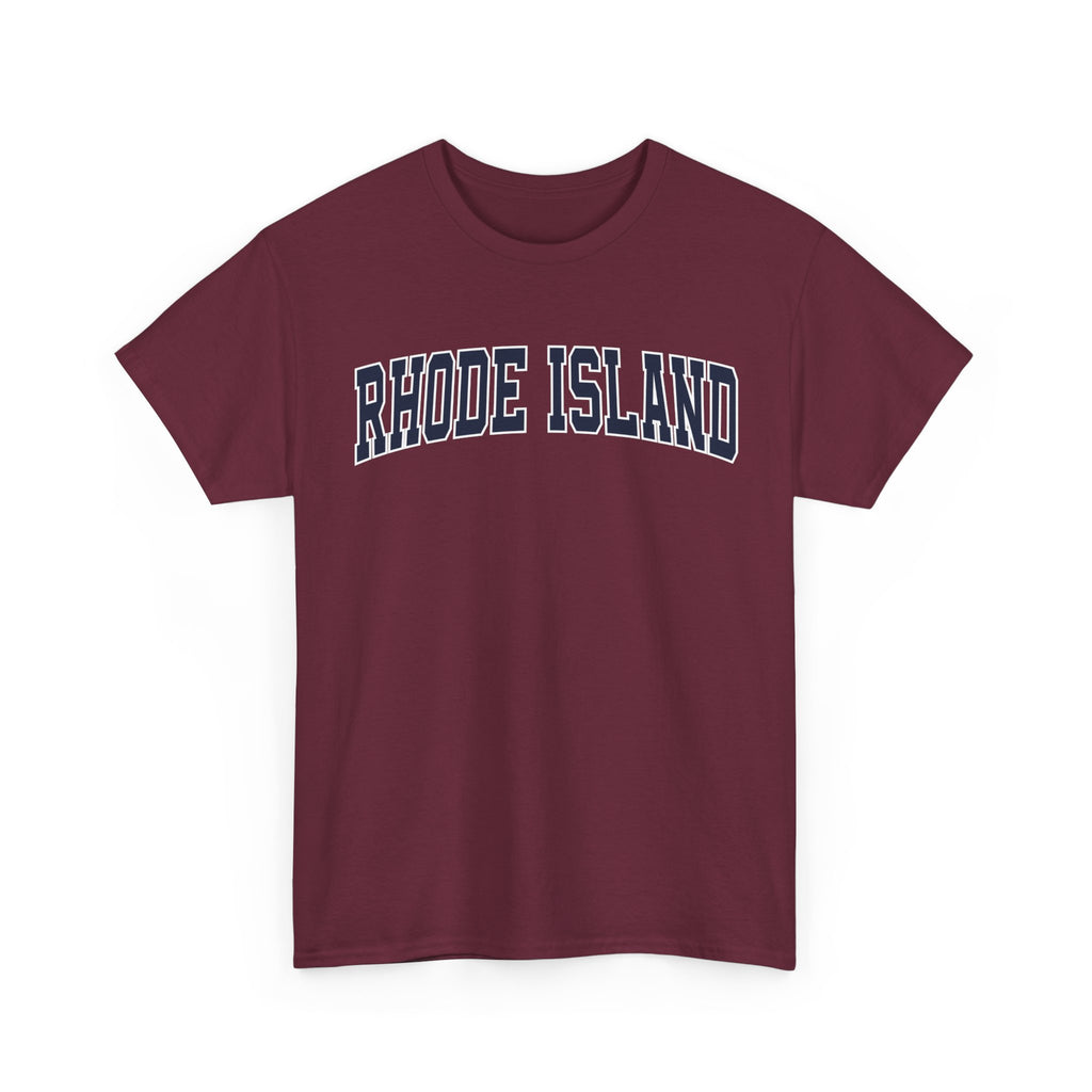 Rhode Island Vintage Varsity Unisex T-shirt - Maroon / S - T-Shirt