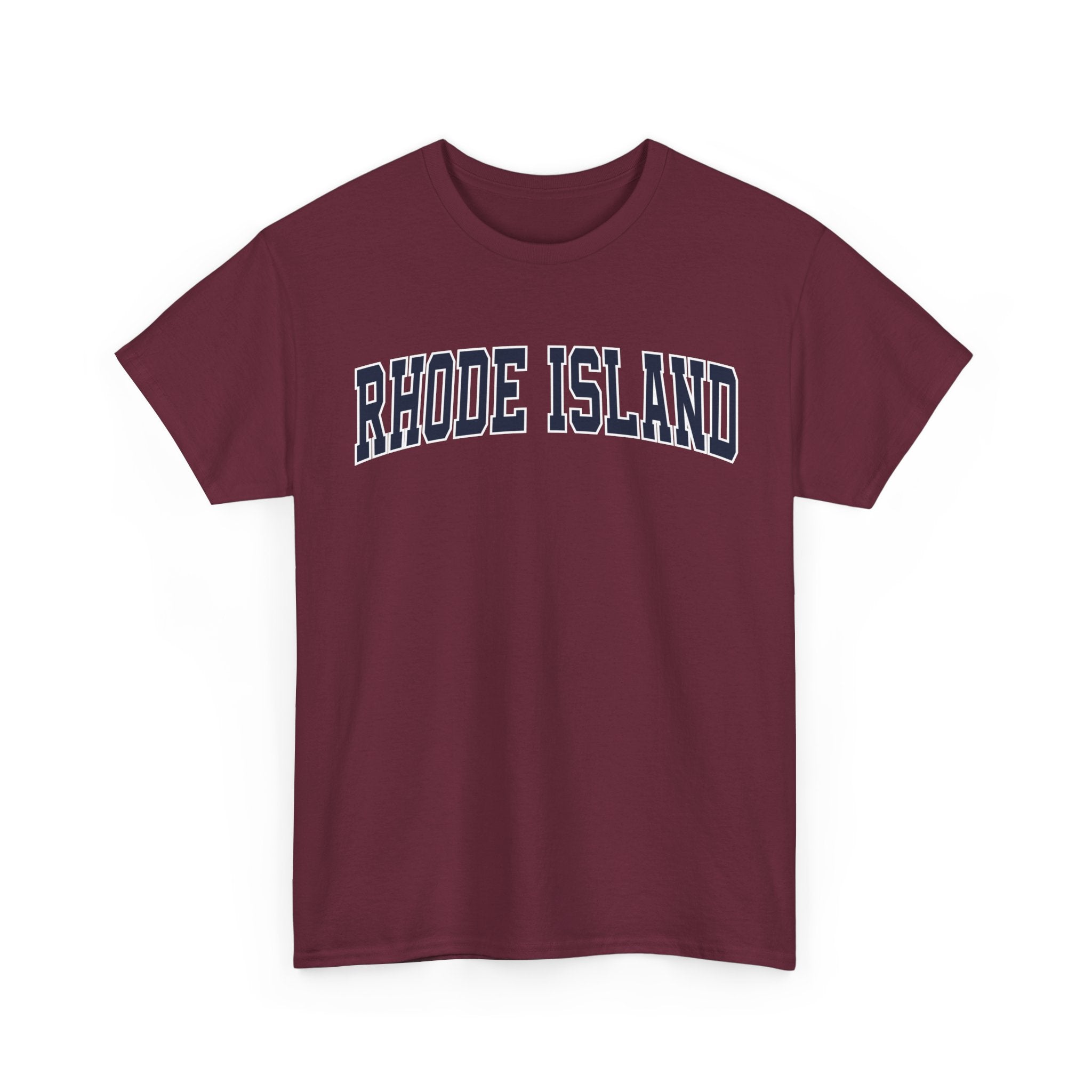 Rhode Island Vintage Varsity Unisex T-shirt - Maroon / S - T-Shirt