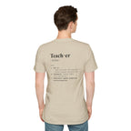 Teacher Definition T-Shirt (V5 - Back Print) - T-Shirt