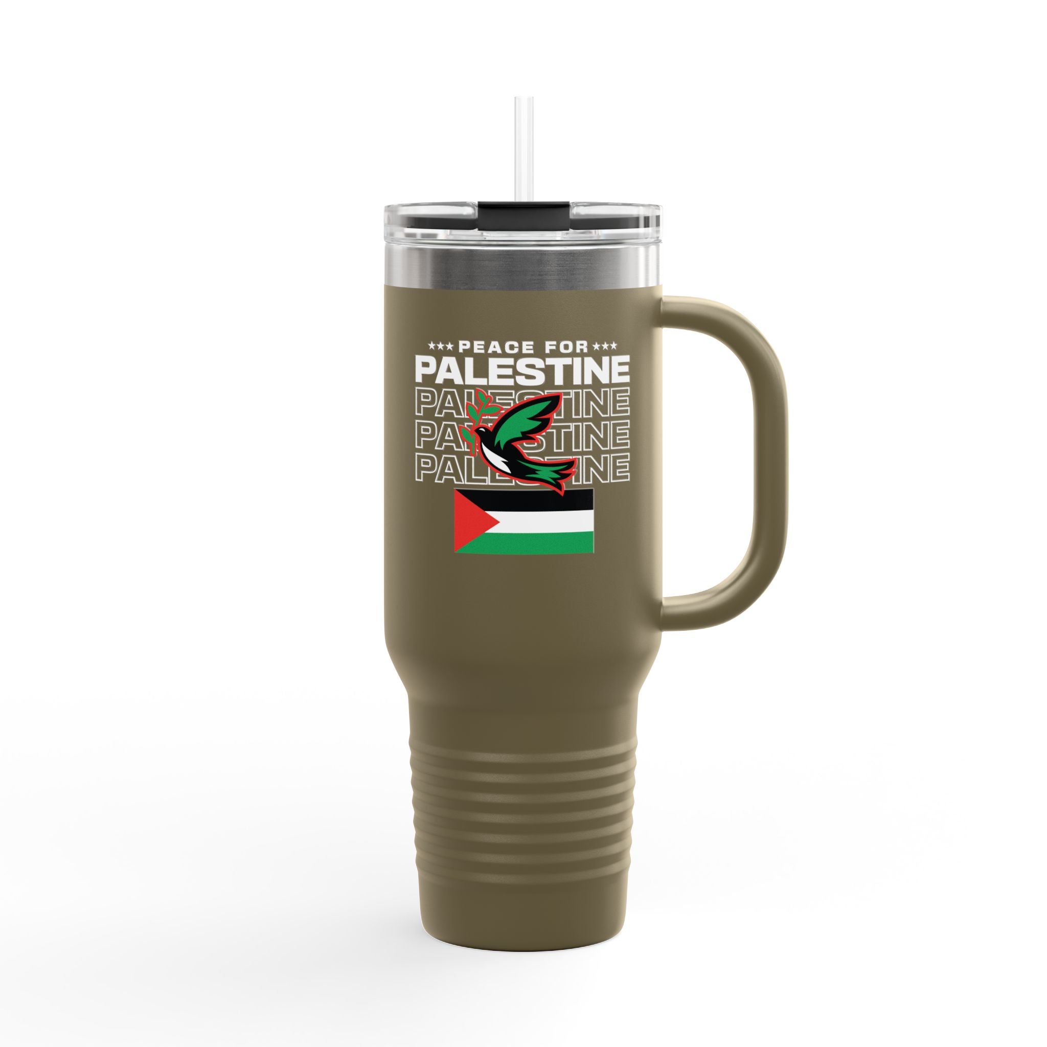 Peace for Palestine Insulated Travel Mug