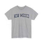 Gray t-shirt with 'NEW MEXICO' text on a white background