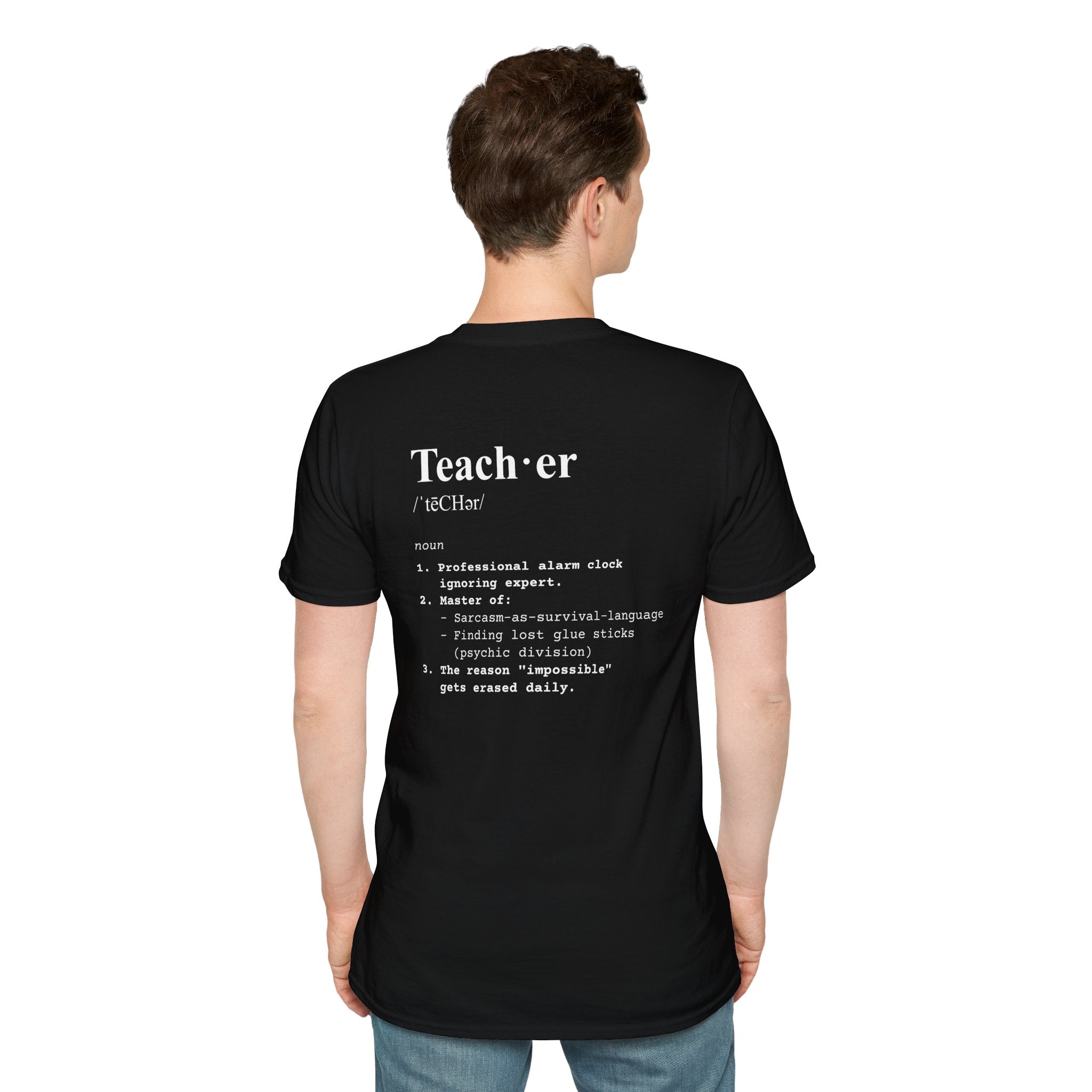 Teacher Definition T-Shirt (V3 - Back Print) - T-Shirt