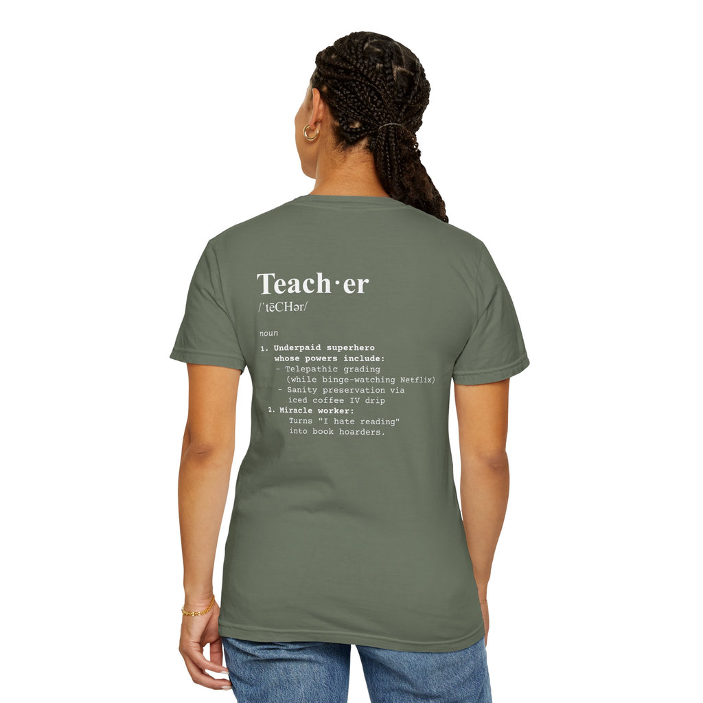 Teacher Definition T-Shirt (V1 - Back Print) - T-Shirt