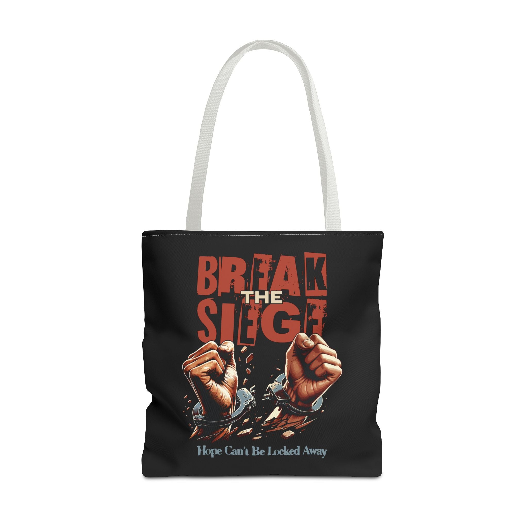 Break Siege Tote Bag - 18’’ × / White - Bags