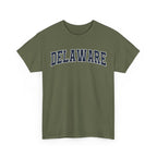 Delaware Vintage Varsity Unisex T-shirt - Military Green / S - T-Shirt