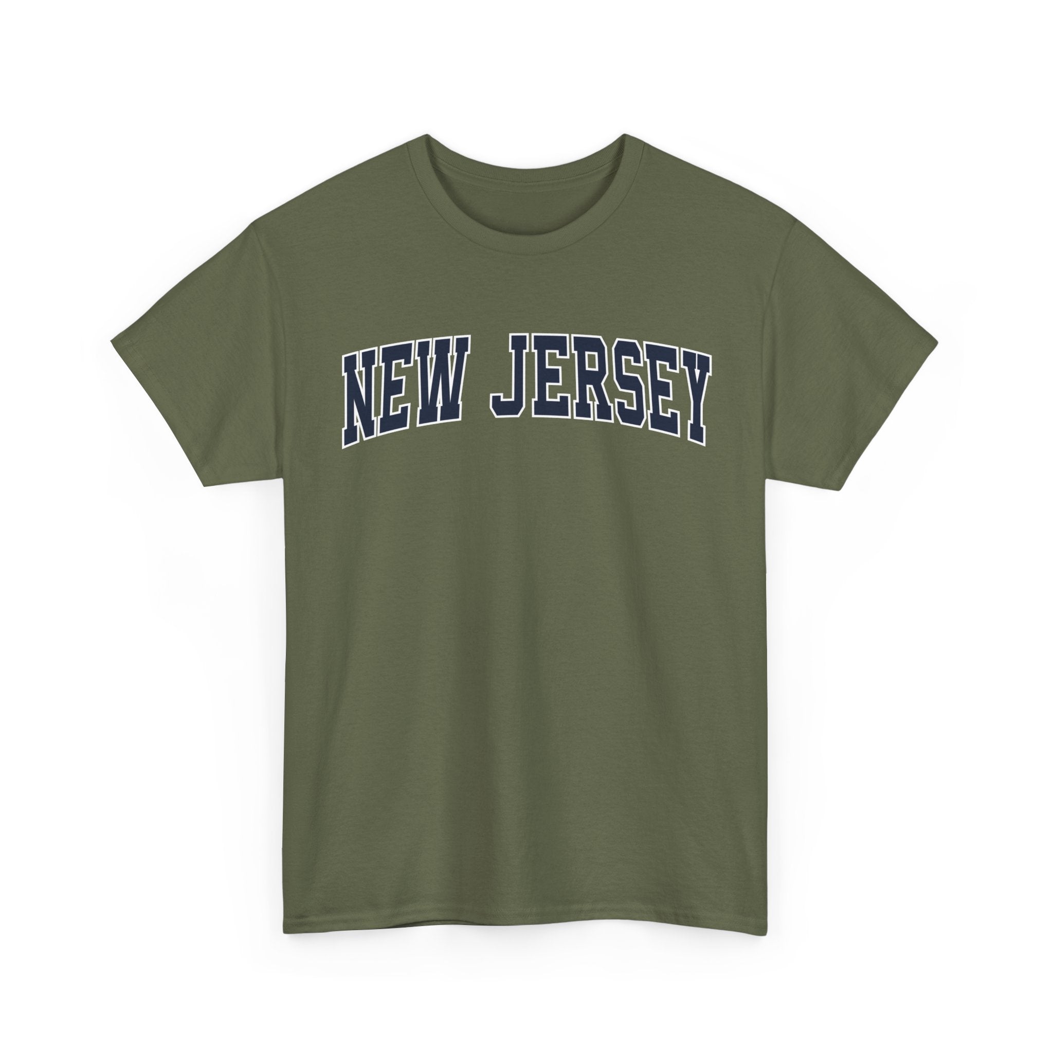 New Jersey Vintage Varsity Unisex T-shirt - Military Green / S - T-Shirt