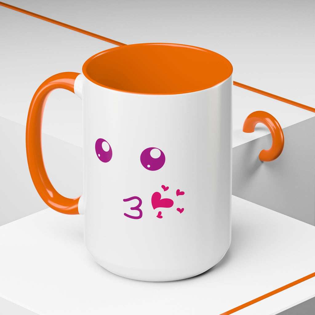 Cute Kiss Smiley Face Mug | XOXO Coffee Cup