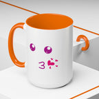 Cute Kiss Smiley Face Mug | XOXO Coffee Cup