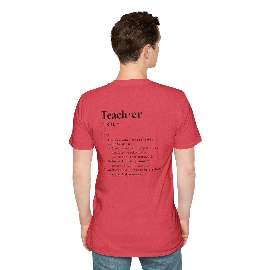Teacher Definition T-Shirt (V2 - Back Print) - T-Shirt