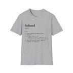 School Definition T-Shirt (V2) - Sport Grey / S - T-Shirt