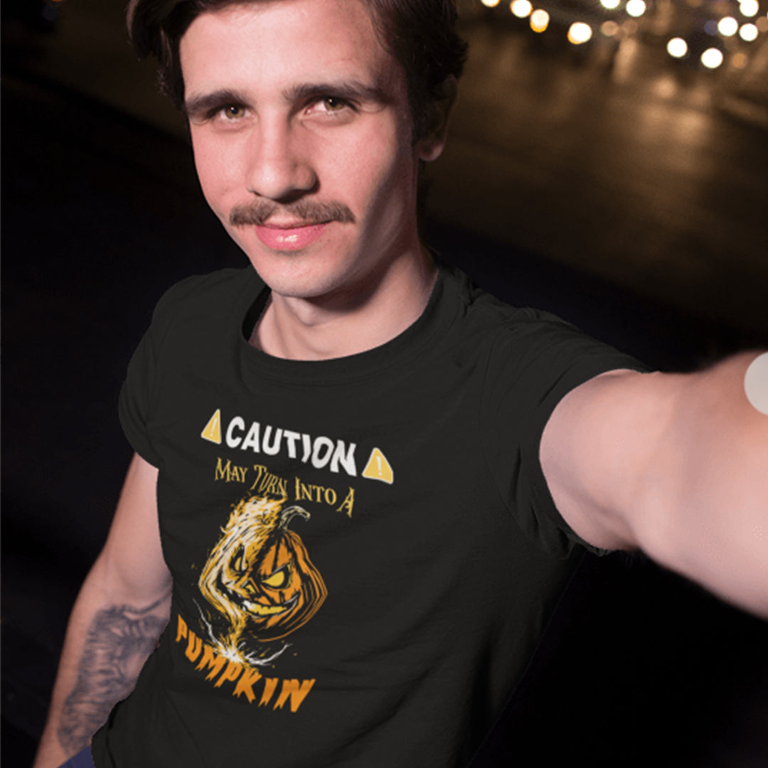 ⚠️ Caution: May Turn Into a Pumpkin T-Shirt - T-Shirt