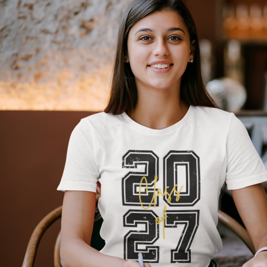 Class of 2027 T-Shirt — Graduation Senior Year Tee - T-Shirt