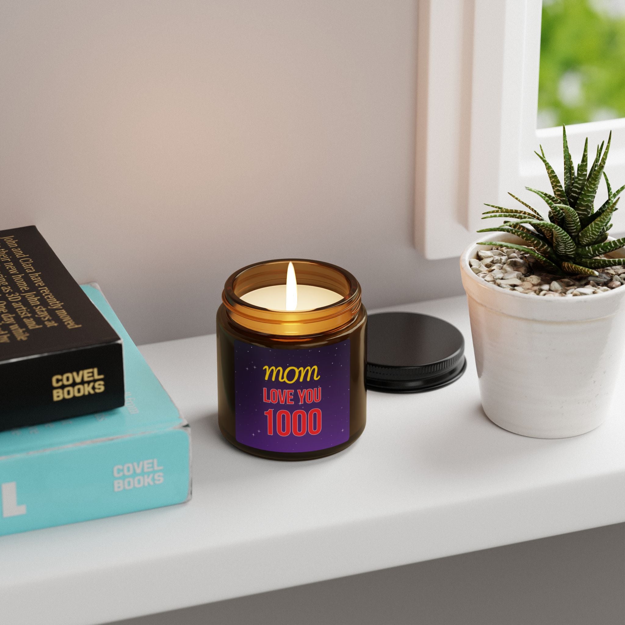 Mom Love You 1000 Scented Soy Candle - Home Decor