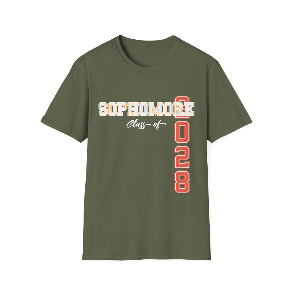 Sophomore Class of 2028 T-Shirt | Graduation Shirt | School Spirit Tee | Trendy Back to School Apparel | Gift