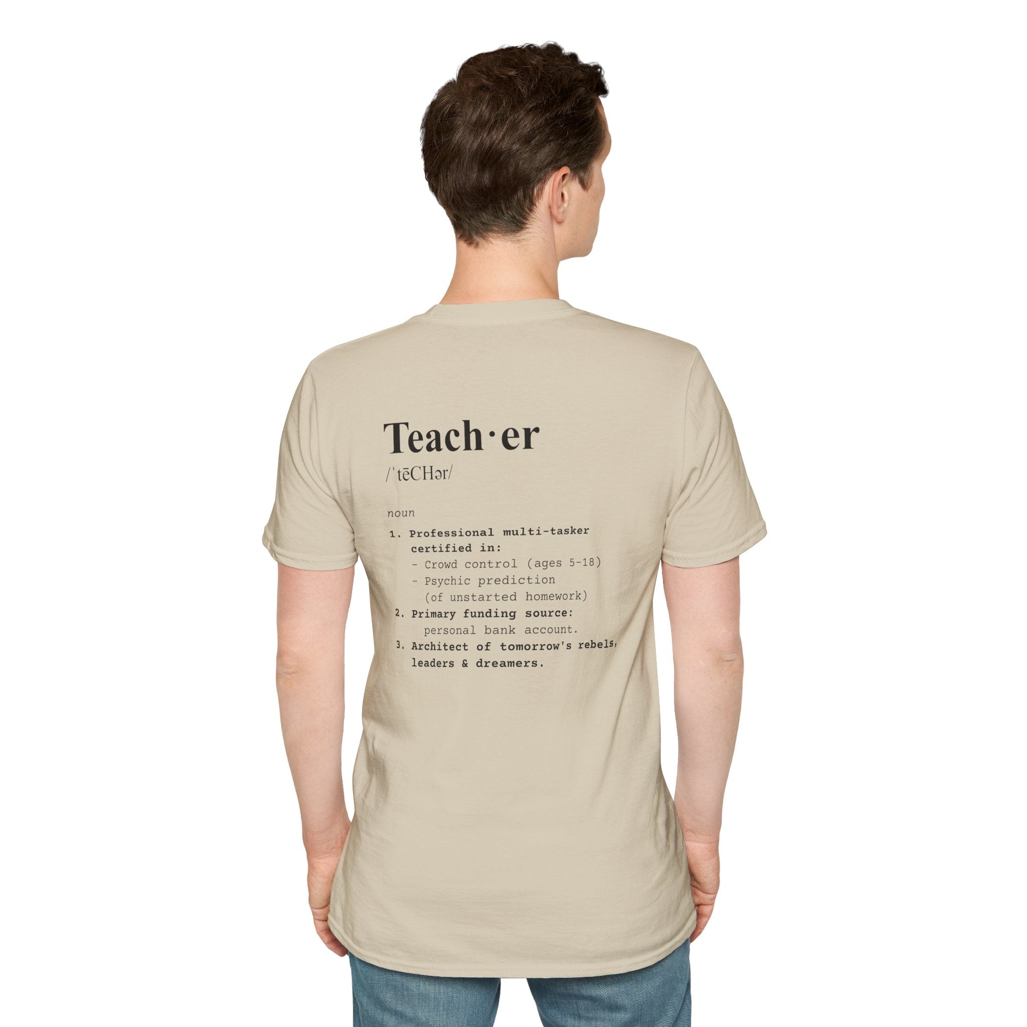Teacher Definition T-Shirt (V2 - Back Print) - T-Shirt