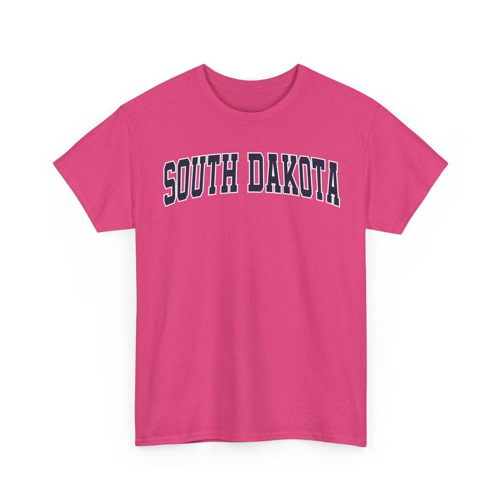 South Dakota Vintage Varsity Unisex T-shirt - Heliconia / S - T-Shirt