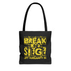 Break the Siege Tote Bag - 13’’ × / Black - Bags
