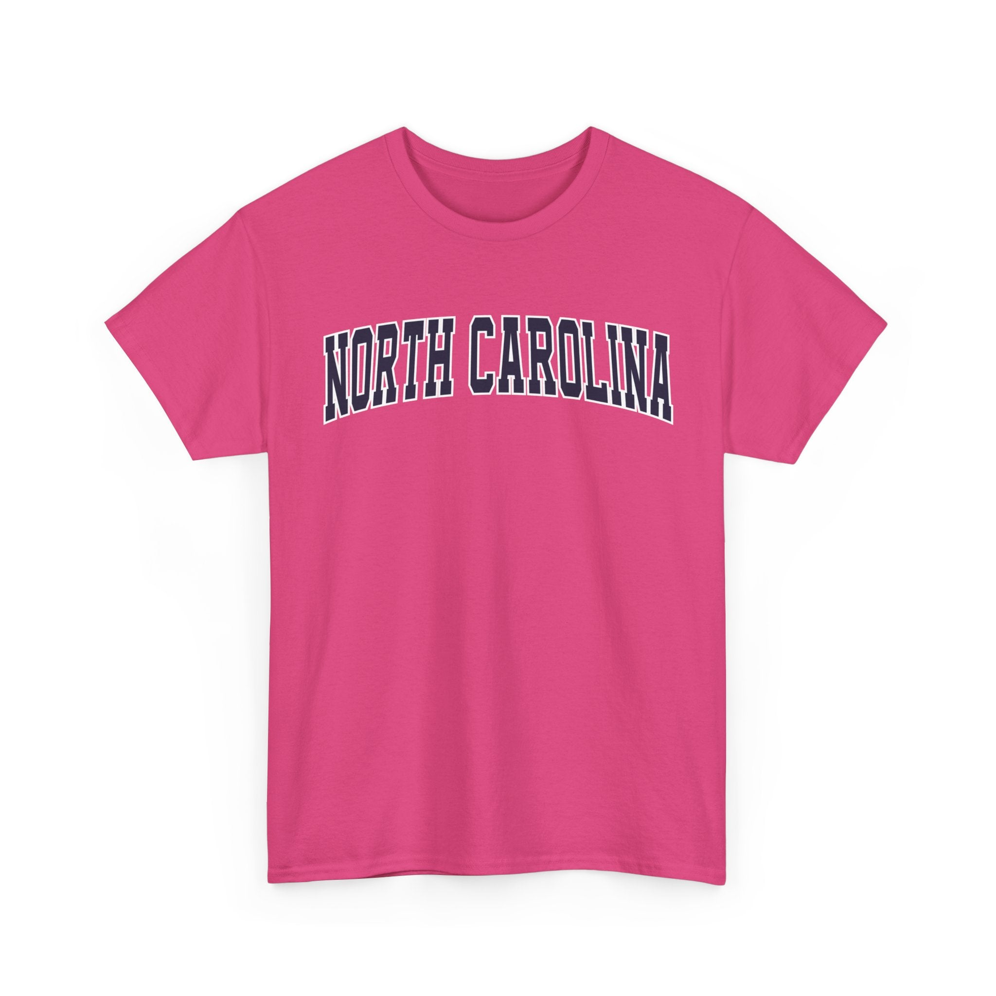North Carolina Vintage Varsity Unisex T-shirt - Heliconia / S - T-Shirt