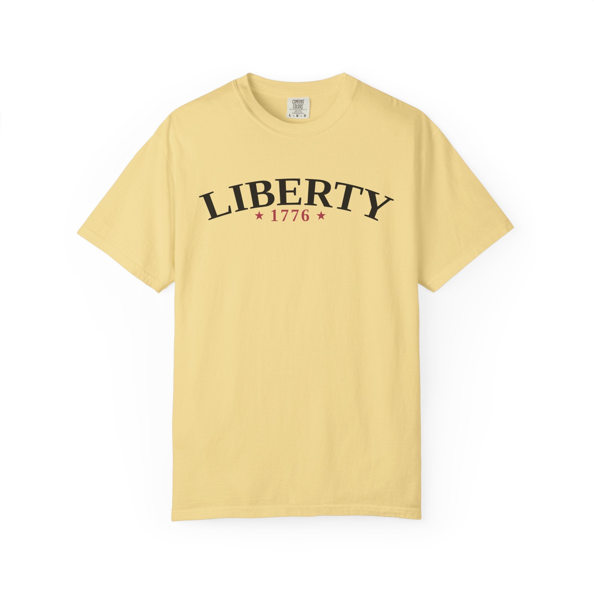 Liberty Typography T-Shirt - Butter / S