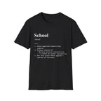 School Definition T-Shirt (V2) - Black / S - T-Shirt