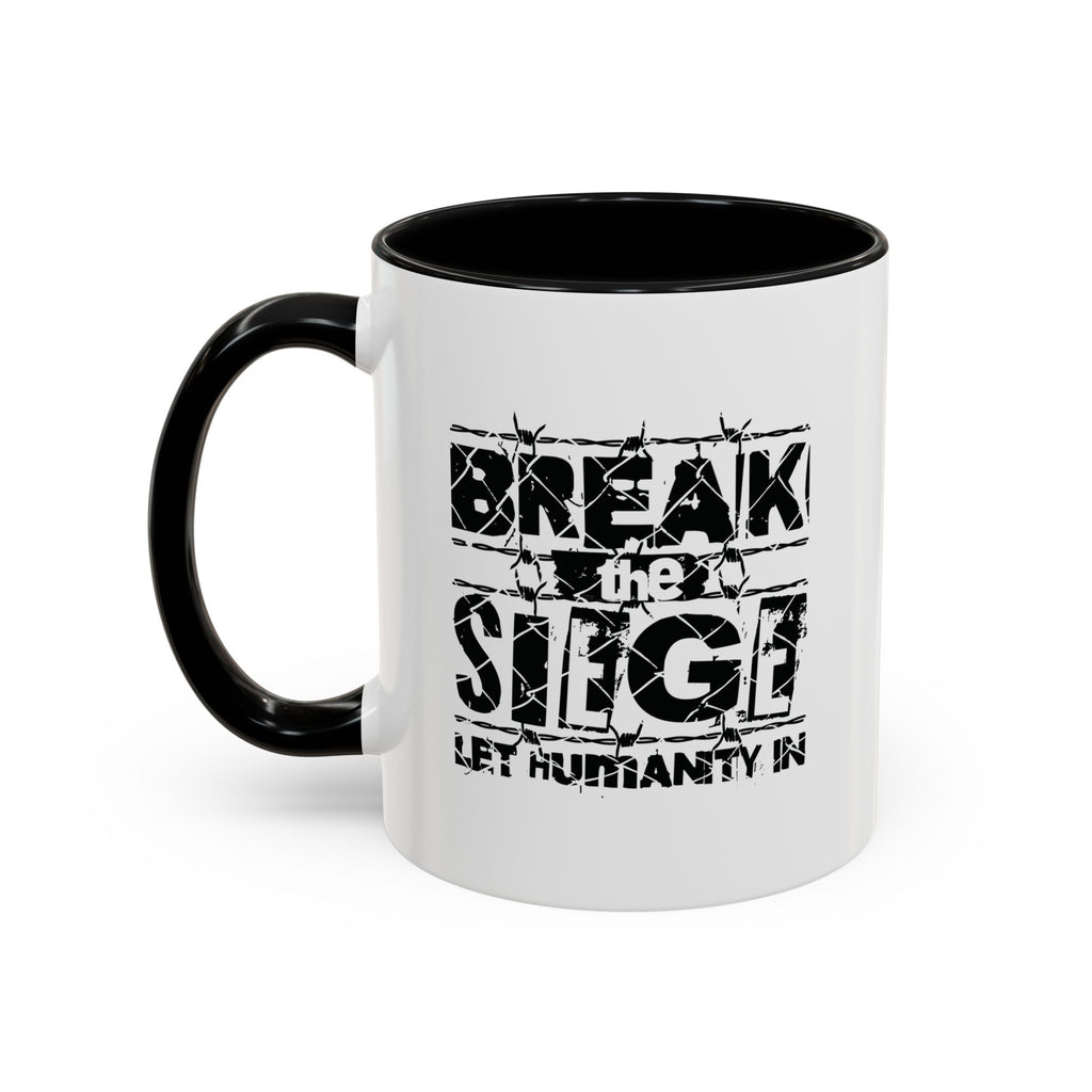 Break the Siege Accent Coffee Mug - 11oz / Black