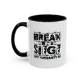 Break the Siege Accent Coffee Mug - 11oz / Black