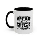 Break the Siege Accent Coffee Mug - 11oz / Black