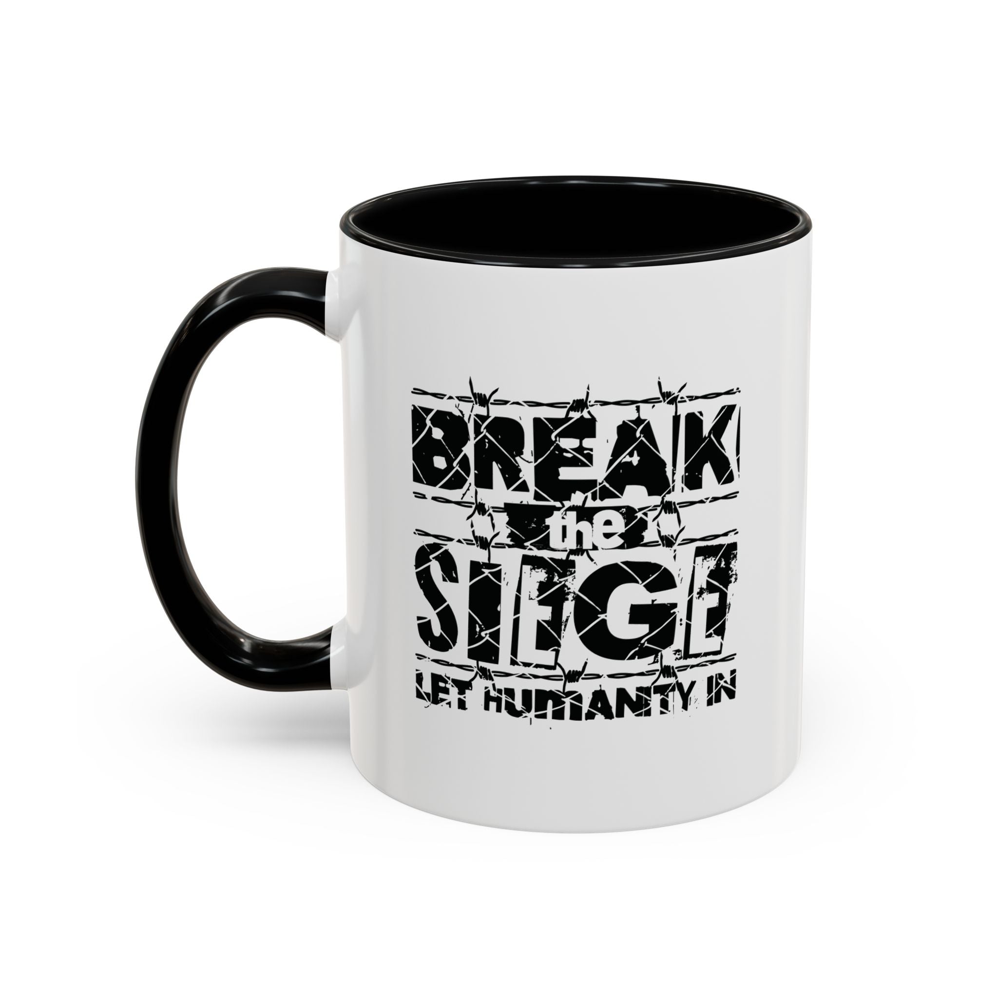 Break the Siege Accent Coffee Mug - 11oz / Black