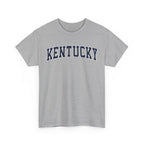 Gray t-shirt with 'Kentucky' printed on a white background