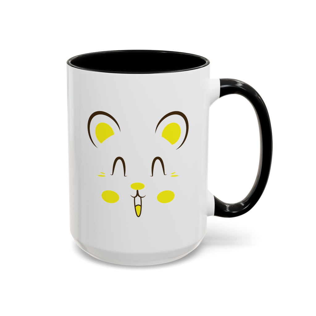 Cute Hamster Face Accent Coffee Mug