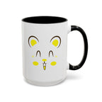 Cute Hamster Face Accent Coffee Mug
