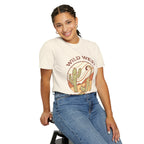 Cat Cowboy Yoga T-Shirt | Wild West Adventure Graphic Tee