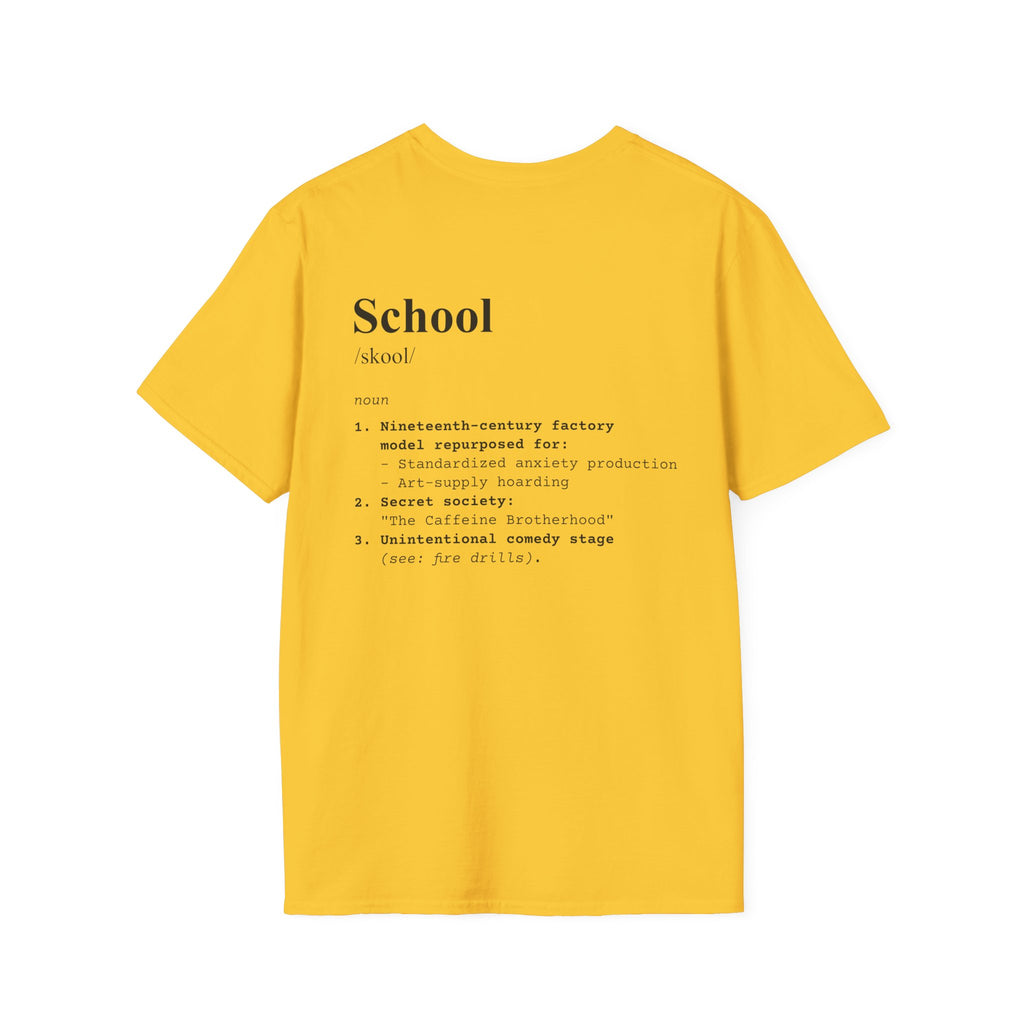 School Definition T-Shirt (V3 - Back Print) - Daisy / S - T-Shirt