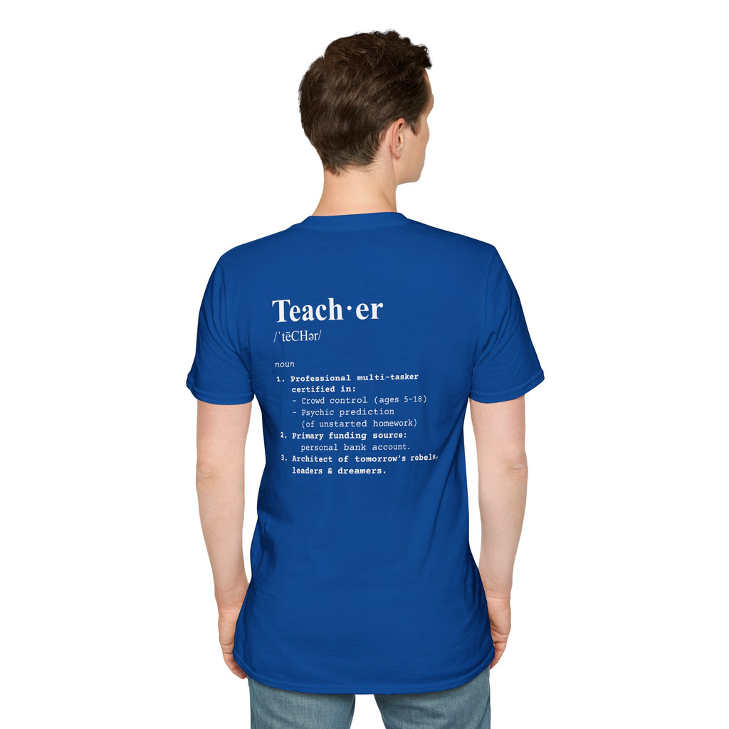 Teacher Definition T-Shirt (V2 - Back Print) - T-Shirt
