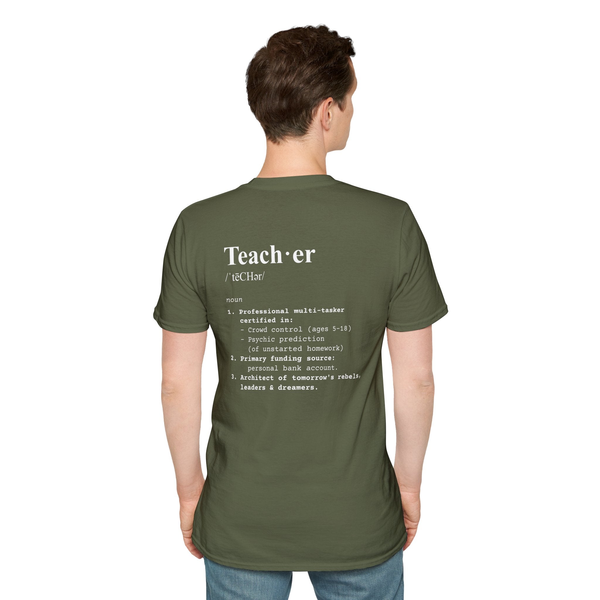 Teacher Definition T-Shirt (V2 - Back Print) - T-Shirt