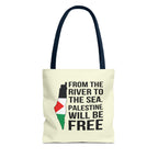 Palestine Pride Tote Bag - 13’’ × / Navy - Bags