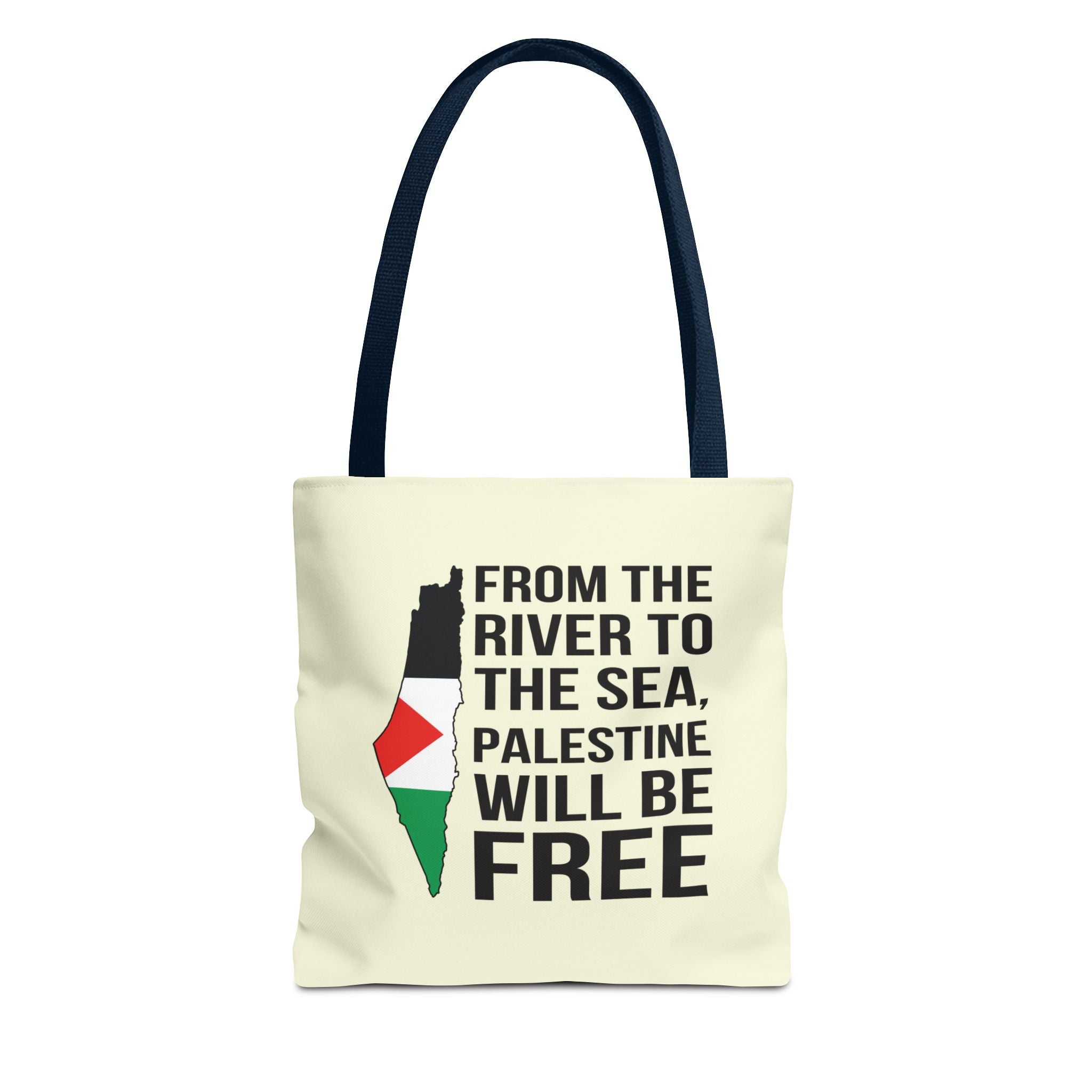 Palestine Pride Tote Bag - 13’’ × / Navy - Bags