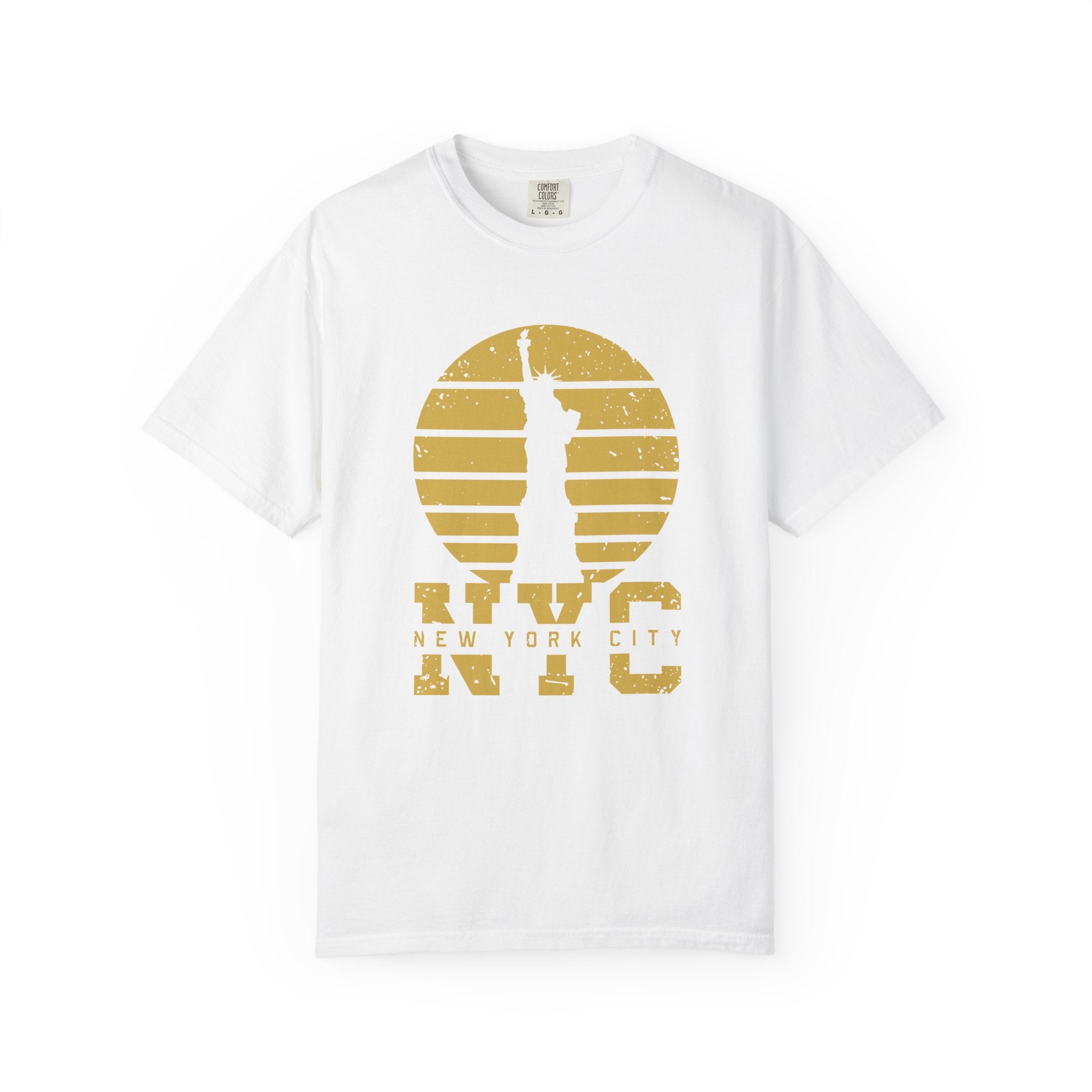 NYC Sunset Graphic T-Shirt - White / S